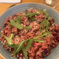 Day special, quinoa with beetroot and tempeh  at Veggic in Plovdiv