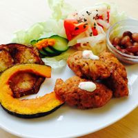 fried soy meat at Kaemon Asakusa in Tokyo