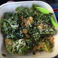 kale salad  at Alchemy Juice Company in Dublin