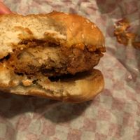 Rebellyous chick’n sandwich at Cycle Dogs in Seattle