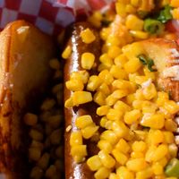 bun fell apart :( at Cycle Dogs in Seattle