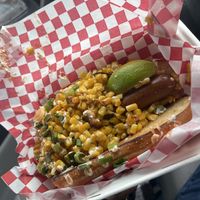 Elote Dog at Cycle Dogs in Seattle