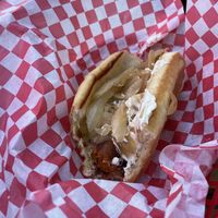 Vegan Seattle Dog!  at Cycle Dogs in Seattle