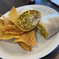 Breakfast burrito!  at Cycle Dogs in Seattle