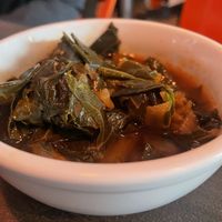 Collard greens #Veganuary at Cycle Dogs in Seattle