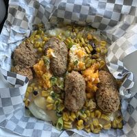 KFC bowl  at Cycle Dogs in Seattle