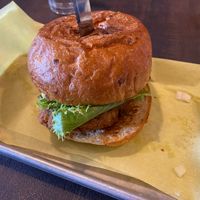 Fried Chick'n Sandwich at Brunch at Cycle Dogs in Seattle