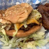 Cali burger  at Cycle Dogs in Seattle