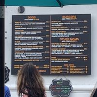 Menu at Cycle Dogs in Seattle