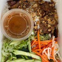 Vietnamese vermicelli noodles at Pho Vegan Asian Cuisine in Rocklin