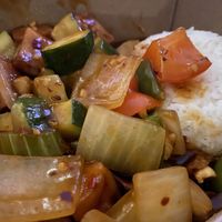 Kung Lao tofu and veggies  at Pho Vegan Asian Cuisine in Rocklin