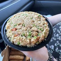 Fried rice with fried tofu   at Pho Vegan Asian Cuisine in Rocklin