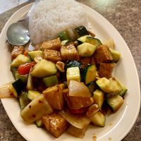 Kung pao “chkn”  at Pho Vegan Asian Cuisine in Rocklin