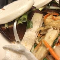 Peking Duck Bao & jackfruit salad at Pho Vegan Asian Cuisine in Rocklin