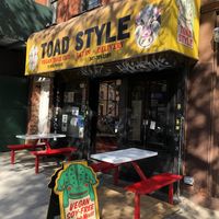 Outside   at Toad Style in Brooklyn