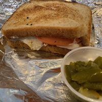 Grilled Chez w side of Jalapeños  at Toad Style in Brooklyn