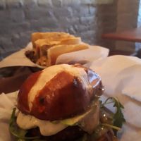 Sunshine burger at Toad Style in Brooklyn