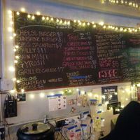 Menu board at Toad Style in Brooklyn