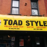 View from the street at Toad Style in Brooklyn