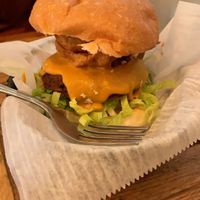 cowgirl burger at Toad Style in Brooklyn