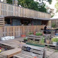 The bistro at Himmelbeet Cafe in Berlin