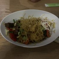 Singapore noodles at Veggo Sizzle in Adelaide