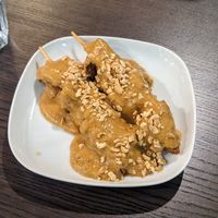 Chicken satay - entre at Veggo Sizzle in Adelaide