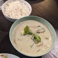 Green curry at Veggo Sizzle in Adelaide