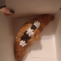 Chocolate croissant at La Besnéta in Barcelona