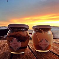 Tiramisu and cake at La Besnéta in Barcelona