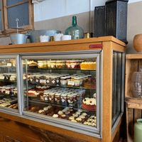 Cakes, tarts, muffins... at La Besnéta in Barcelona