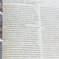 Biography in book at La Besnéta in Barcelona