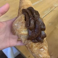 Chocolate croissant   at La Besnéta in Barcelona