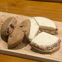 Vegan alfajor and chocolate cookie  at La Besnéta in Barcelona