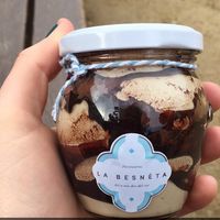 Vegan tiramisu! at La Besnéta in Barcelona