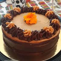 Chocolate peanut butter cake at La Besnéta in Barcelona