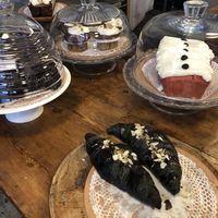 Cake and croissants  at La Besnéta in Barcelona