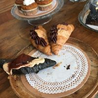 Croissants with cream at La Besnéta in Barcelona