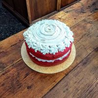 Pastel Red Velvet at La Besnéta in Barcelona