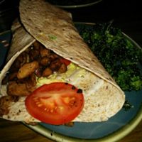 Vegan shawarma (gyros) at Vegan Hippo in London