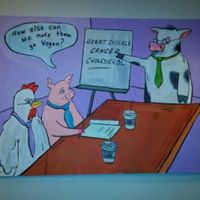 The best décor  at Vegan Hippo in London