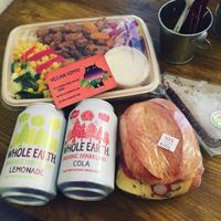 vegan lunch at Vegan Hippo in London