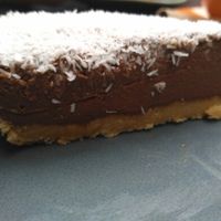 choc coconut cheesecake  at Vegan Hippo in London