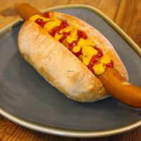 Delicious Vegan Hot Dog at Vegan Hippo in London