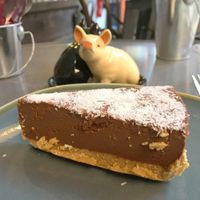 Delicious Vegan Chocolate Tart at Vegan Hippo in London