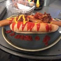 hot dog at Vegan Hippo in London