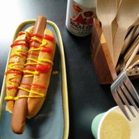 hot dog at Vegan Hippo in London