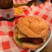 Jackfruit Burger at Vegan Hippo in London