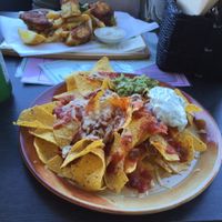 vegan nachos at Sebastian's Place in Chelsea