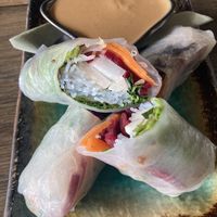 Fresh spring rolls  at Dobra Tea in Asheville